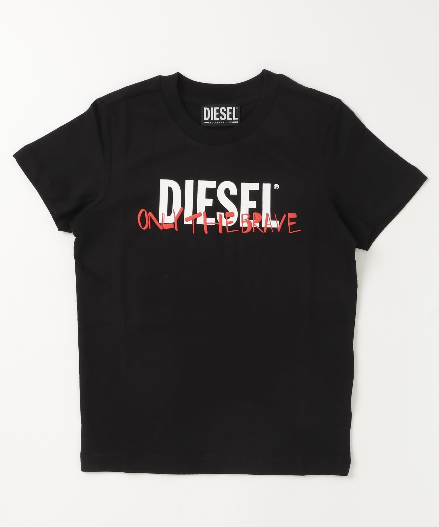 Детская футболка с коротким рукавом и логотипом бренда DIESEL, Black