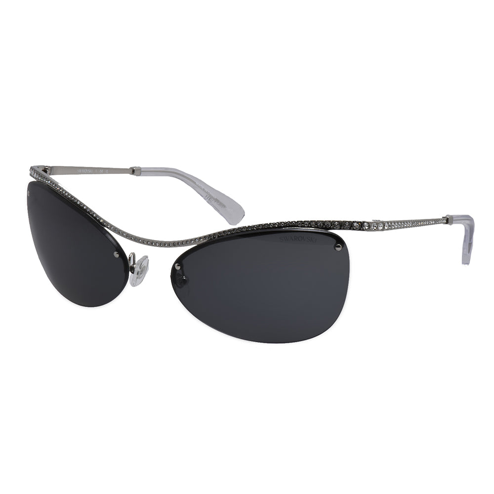 

Женские солнцезащитные очки Swarovski SK 7018 400187 63 мм, нестандартные, серебряный