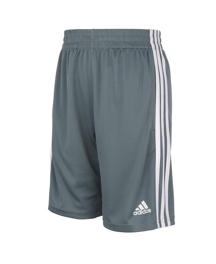 

Классические шорты с тремя полосками для больших мальчиков adidas, серый