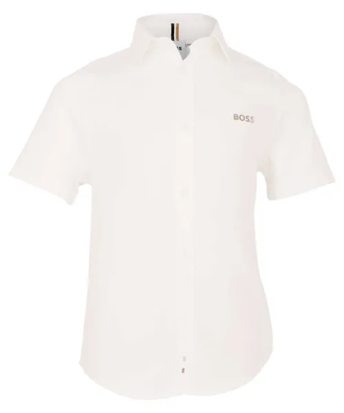 

Рубашка Regular fit Boss Kidswear, белый
