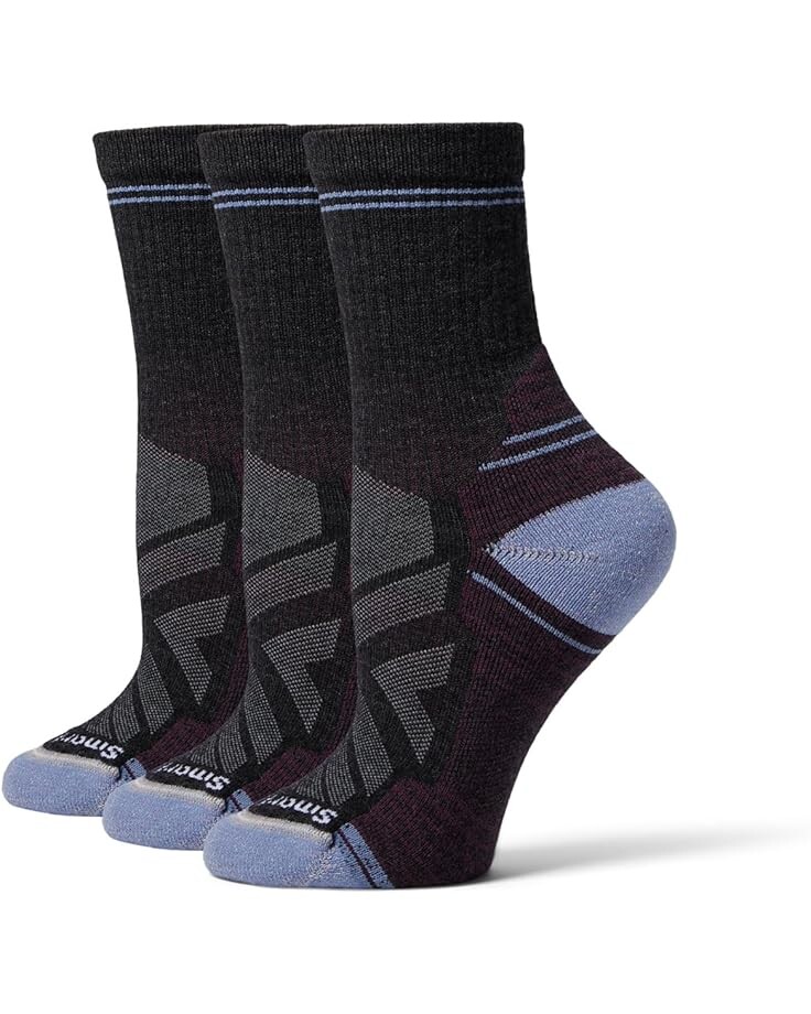 

Носки Smartwool Hike Light Cushion Crew Socks 3 Pack, угольный