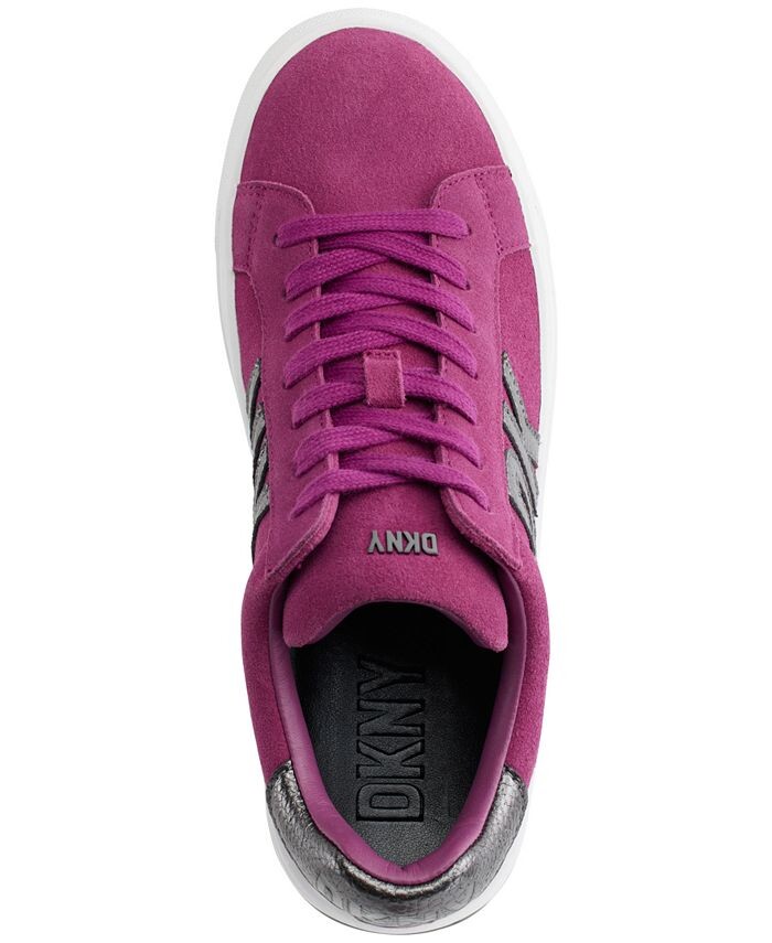 Женские низкие кеды Abeni на шнуровке DKNY, фиолетовый — фото 4