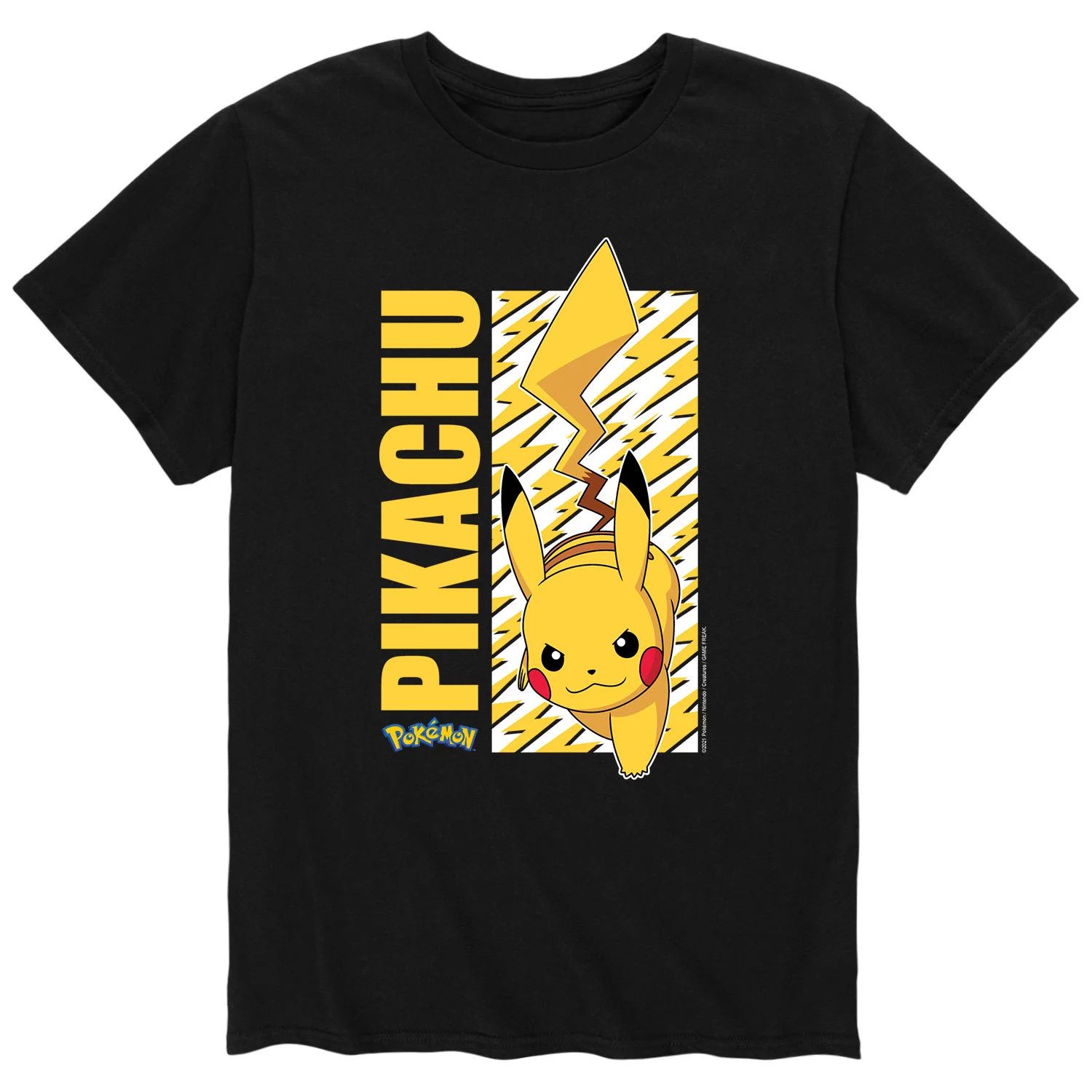 

Мужская футболка с молнией Pokémon Pikachu Licensed Character