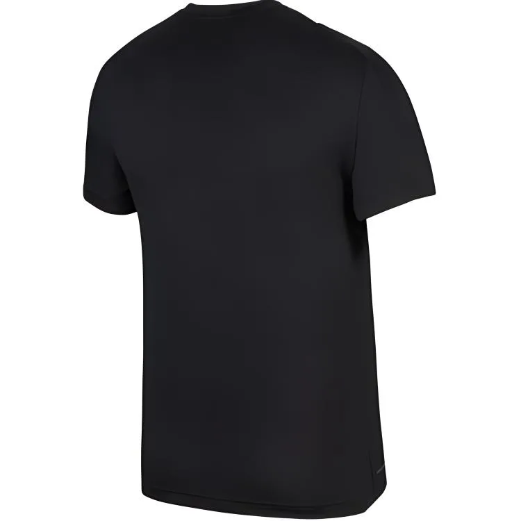 Nike Футболка Dri Fit мужская черная/темно-серая — фото 2