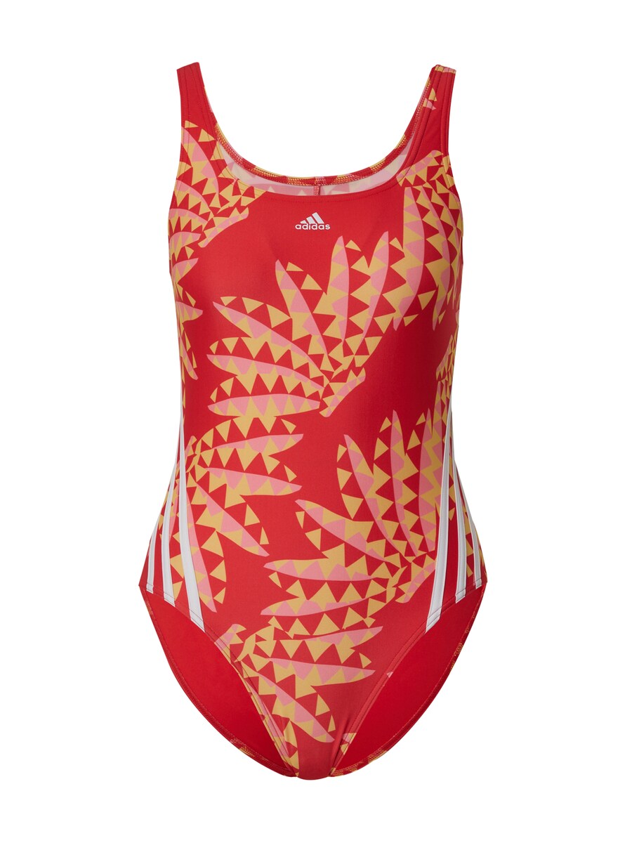 

Активный купальник без косточек ADIDAS SPORTSWEAR Farm Rio, цвет Blood red