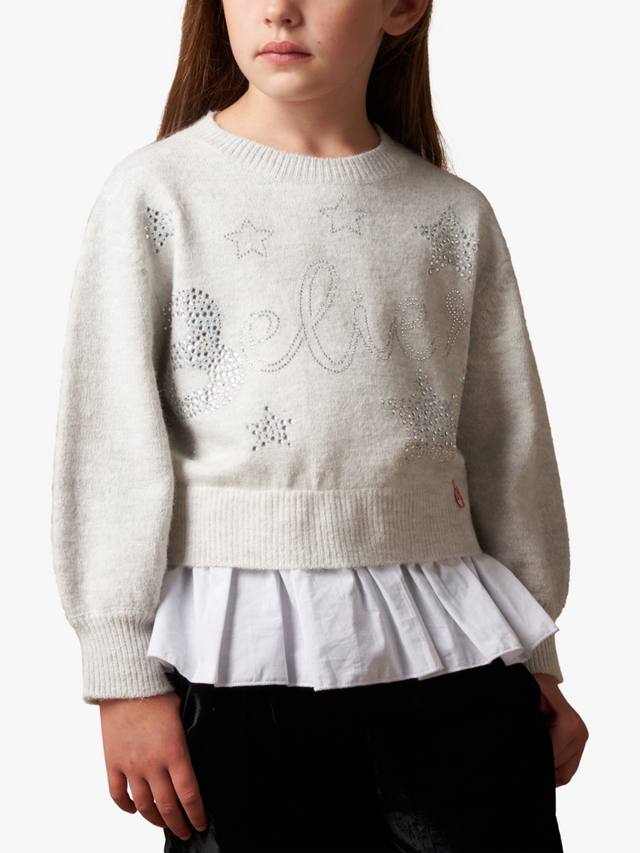 

Детский свитер Believe в стиле рубашки Angel & Rocket, Grey