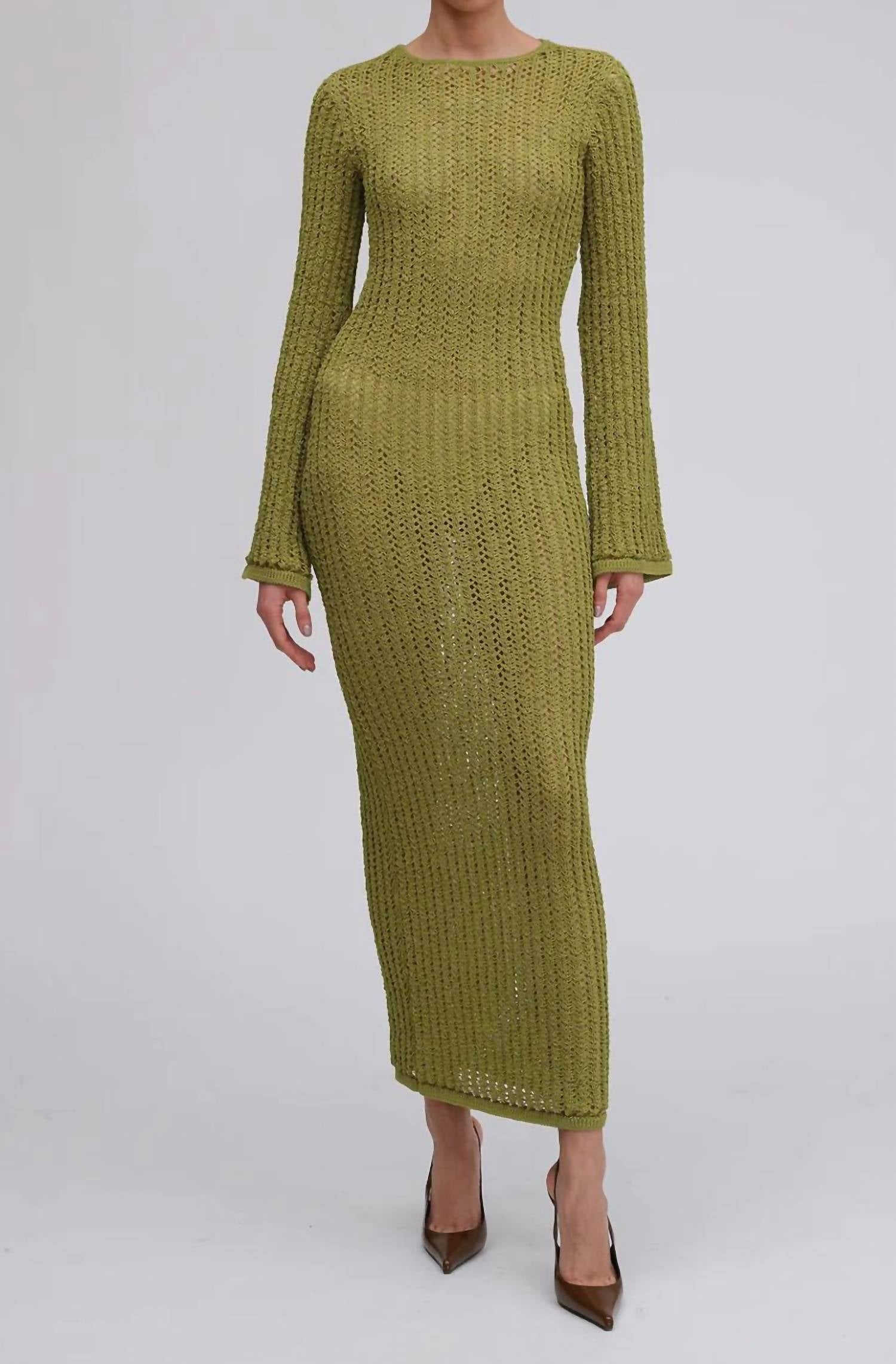 

Платье Exa Knit в цвете Sage RONNY KOBO