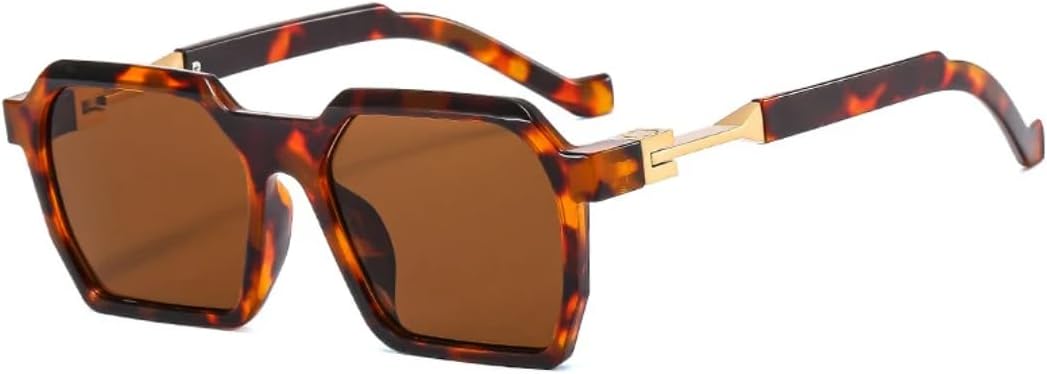 

Модные солнцезащитные очки Polygon для женщин, ретро-стиль, гелевые, цветные, с защитой от УФ-излучения UV400; для мужчин – трендовые, голубые и розовые солнцезащитные очки UUPTTPL, Leopard Tea