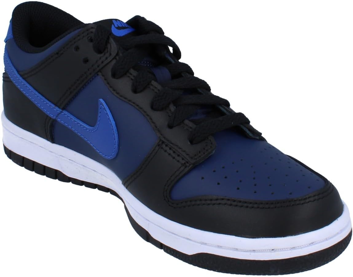Кроссовки Nike Boys' Dunk Low SE, черный/синий — фото 4