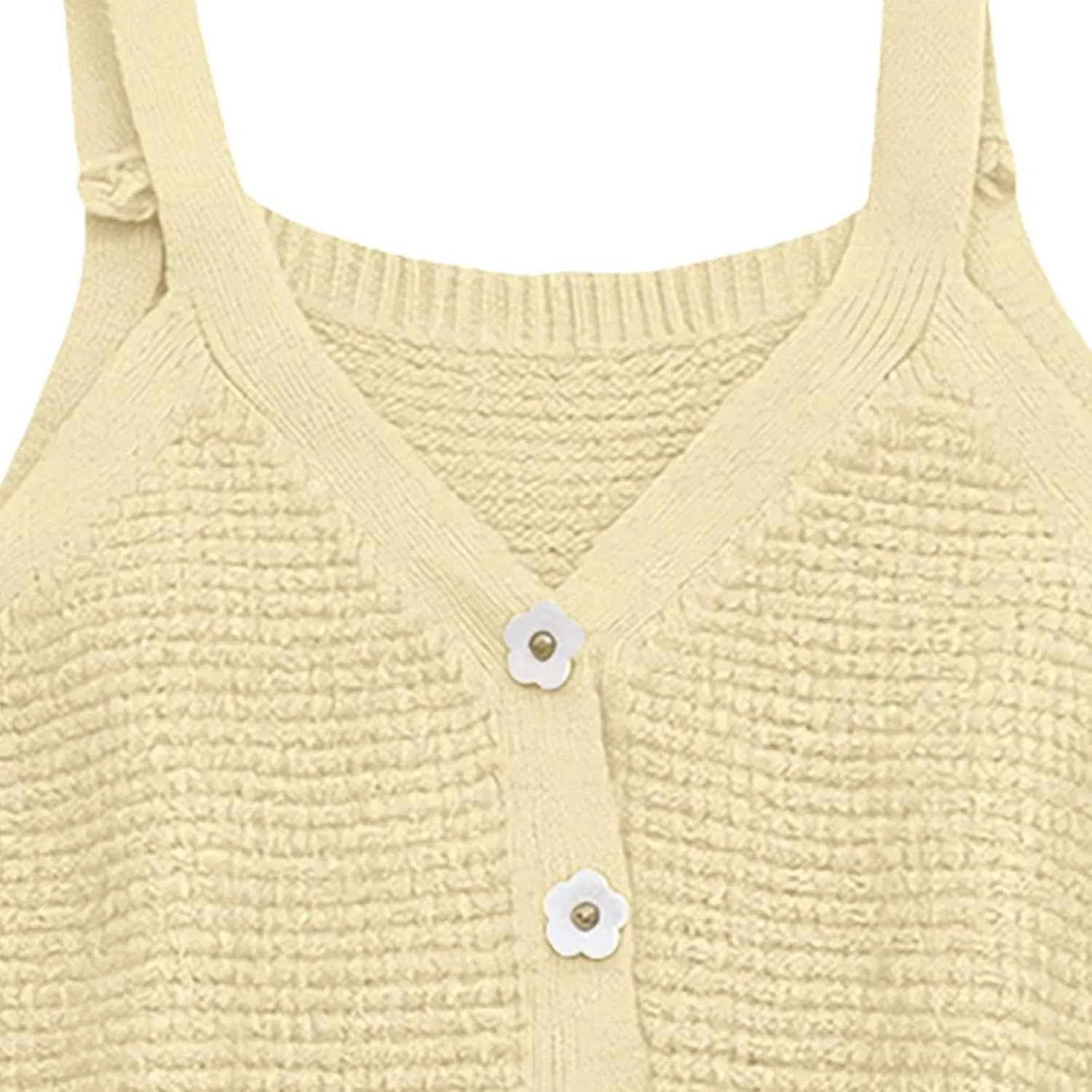 Детский топ на бретелях с встроенным бюстгальтером, Generic, Light Yellow — фото 3
