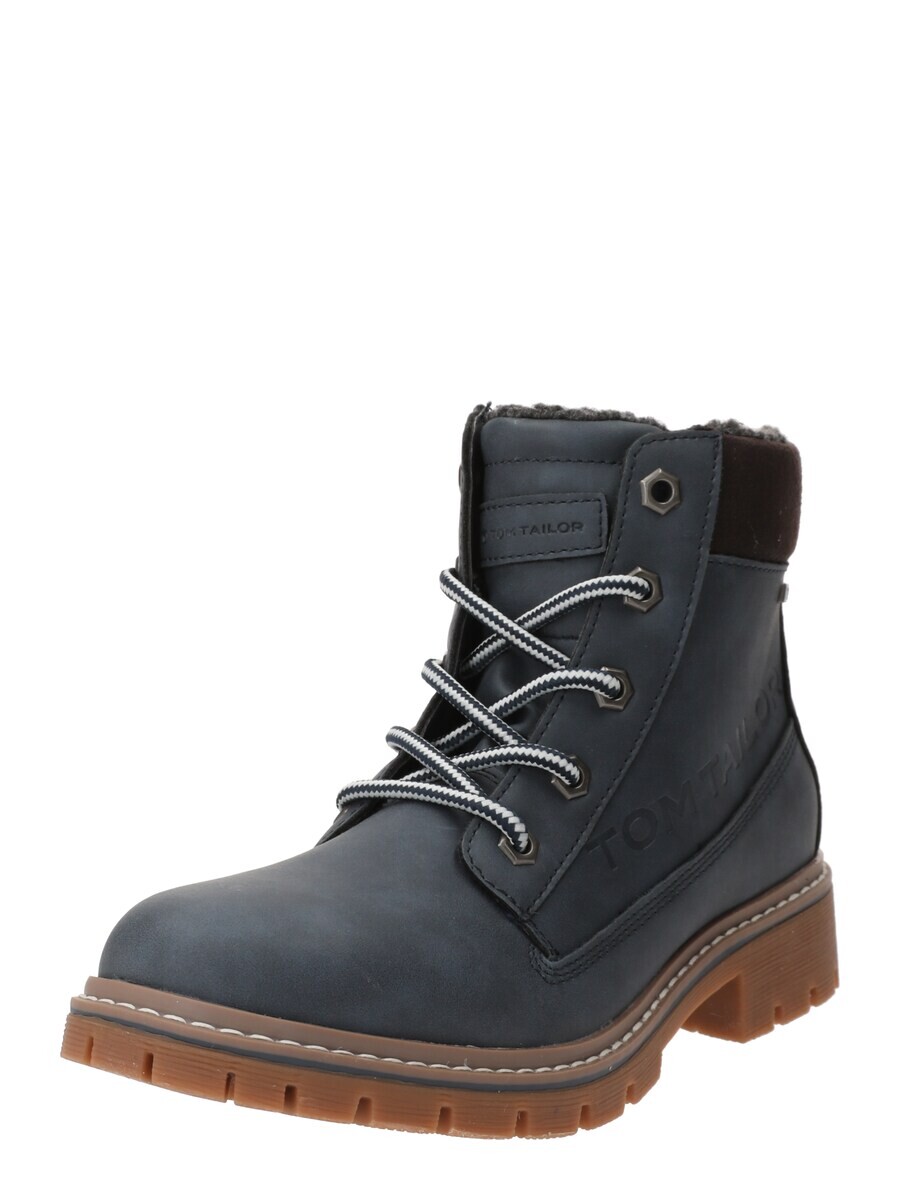 Ботильоны на шнуровке TOM TAILOR Lace-Up Ankle Boots, пыльно-голубой