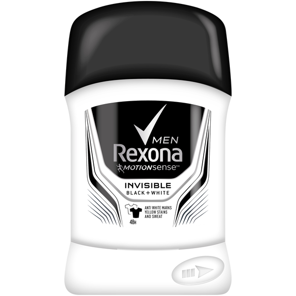 

Мужской антиперспирант-карандаш, 50 мл Rexona Men invisible black+white
