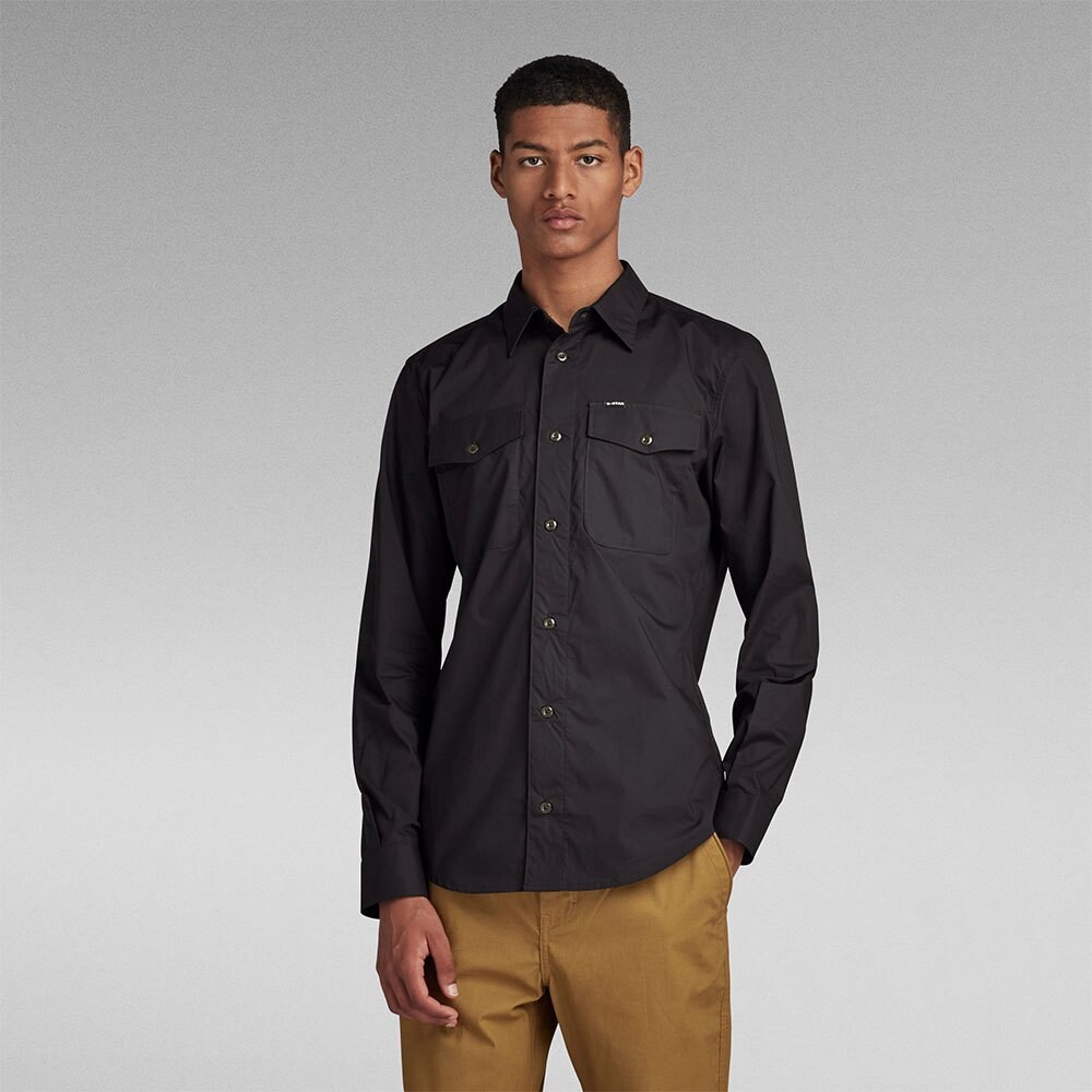 

Рубашка G-Star Marine Slim Fit, черный