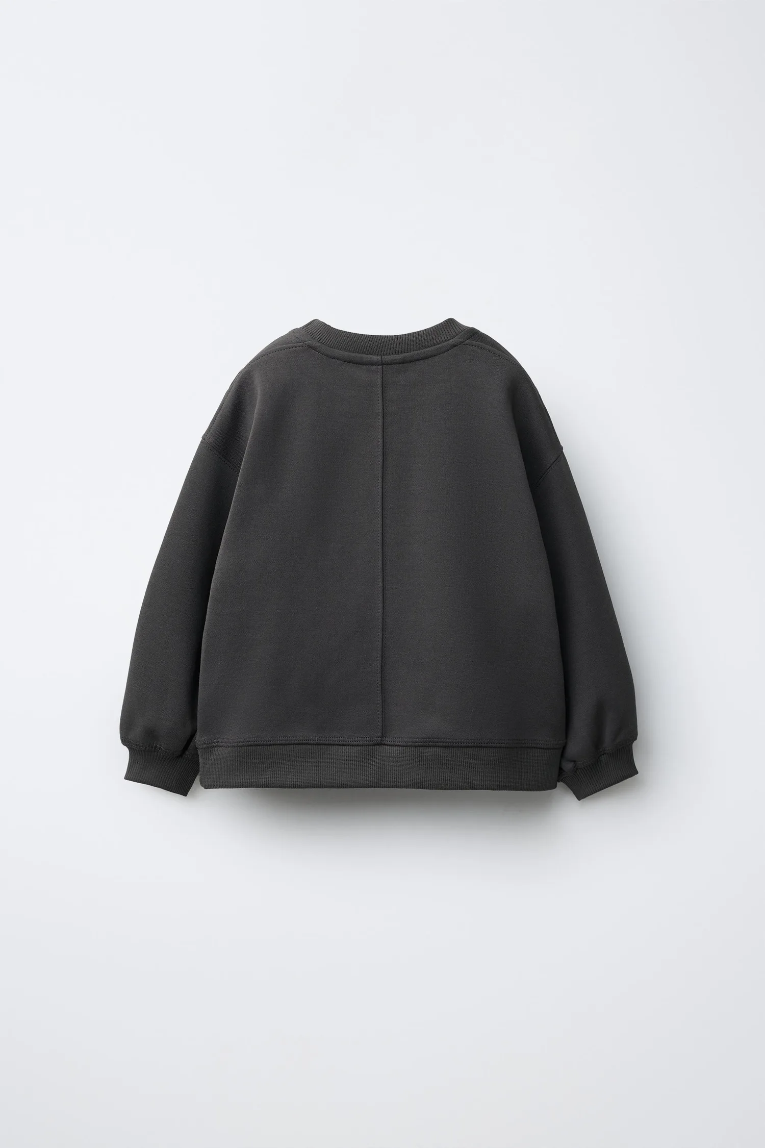 Zara Однотонная толстовка из трикотажа с переплетением нитей — фото 2