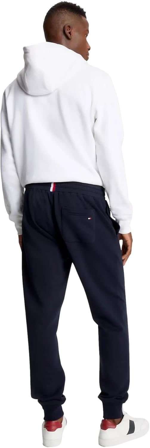 Мужские спортивные брюки с логотипом и карманами TOMMY HILFIGER, размер M, цвет P Navy, French Navy — фото 4