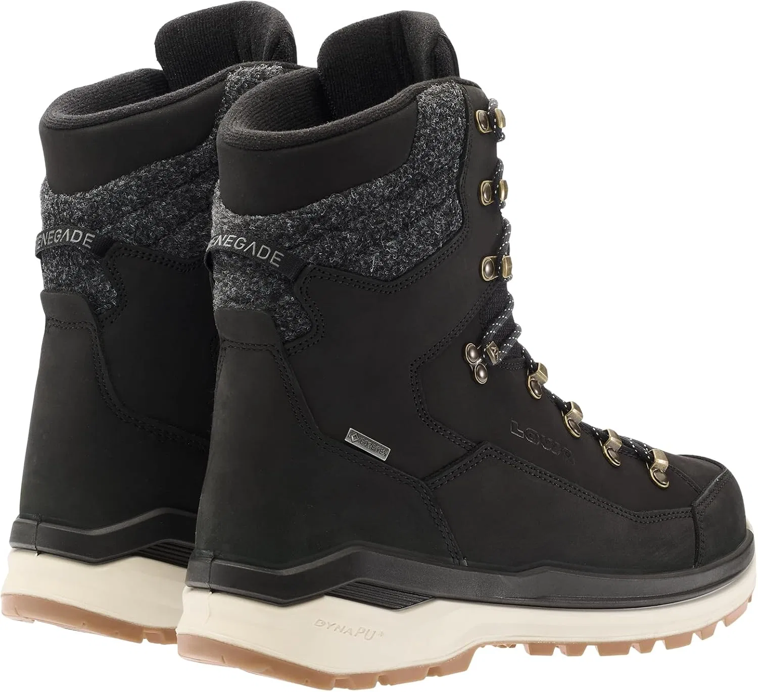 Ботинки LOWA Renegade Evo Ice 2 GTX High, Black Honey — фото 4