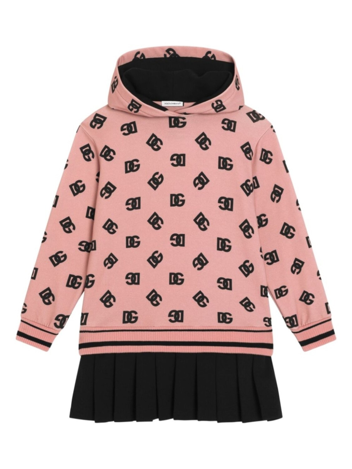 

Платье с логотипом Dolce & Gabbana Kids, розовый