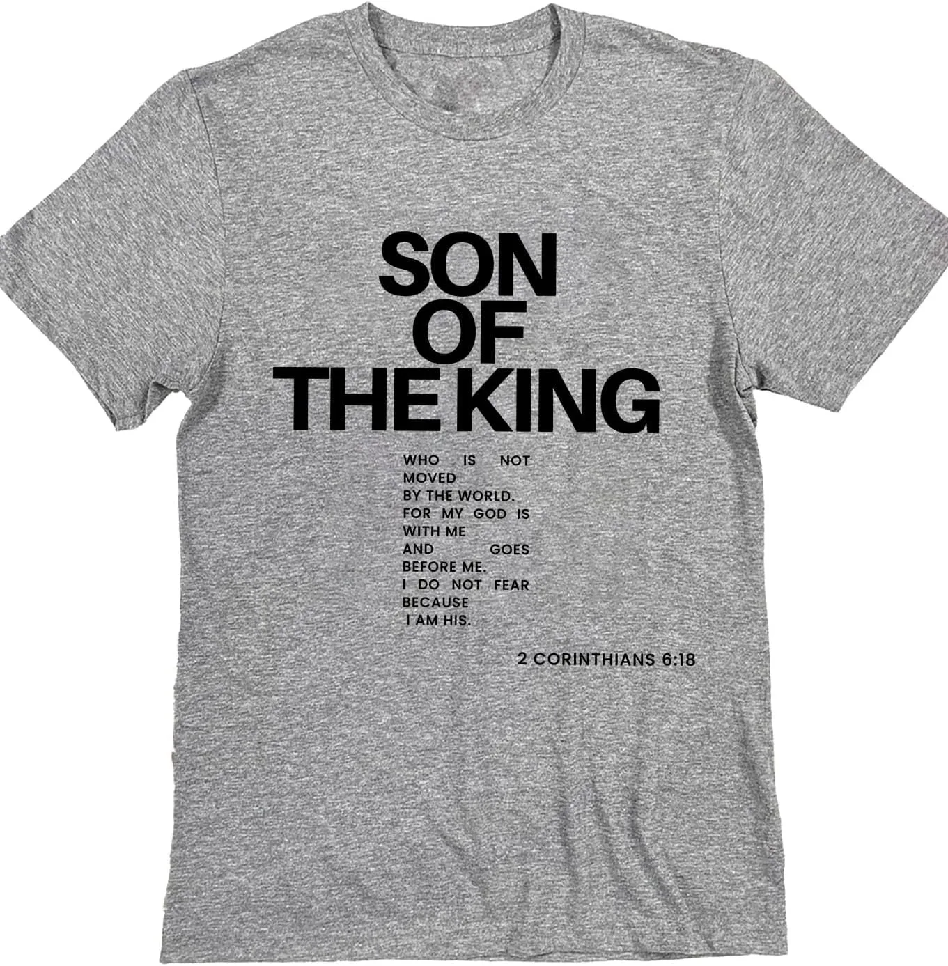 

Футболка Son of The King с библейским стихом 2 Коринфянам 6:18 для мужчин Batclock