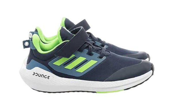 Кроссовки (GS) Adidas EQ21 Run 2.0 Bounce Sport Running 'Black Solar Green', черный — фото 2