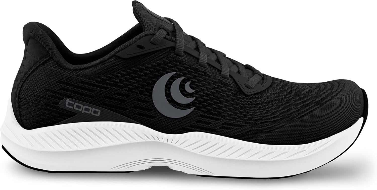 Мужские кроссовки Topo Athletic FLI-Lyte 5 с удобной амортизацией, прочные, с перепадом подошвы 3 мм, для бега по дороге, белый/черный — фото 3