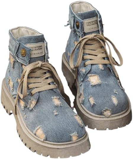 

Мужские ботинки - Высокие походные кроссовки для мужчин - Водоотталкивающие камуфляжные ботинки с ортопедическими стельками - Тактическая обувь для повседневного ношения, работы или активного отдыха Hhhchpm, синий