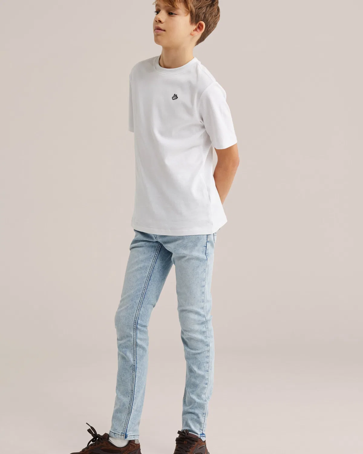 Узкие джинсы We Fashion, Light Blue — фото 4