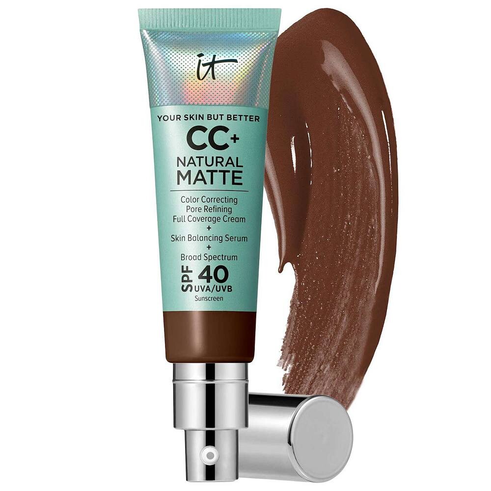 

IT Cosmetics CC+ Cream Натуральная матовая основа с SPF 40, цвет Deep Mocha