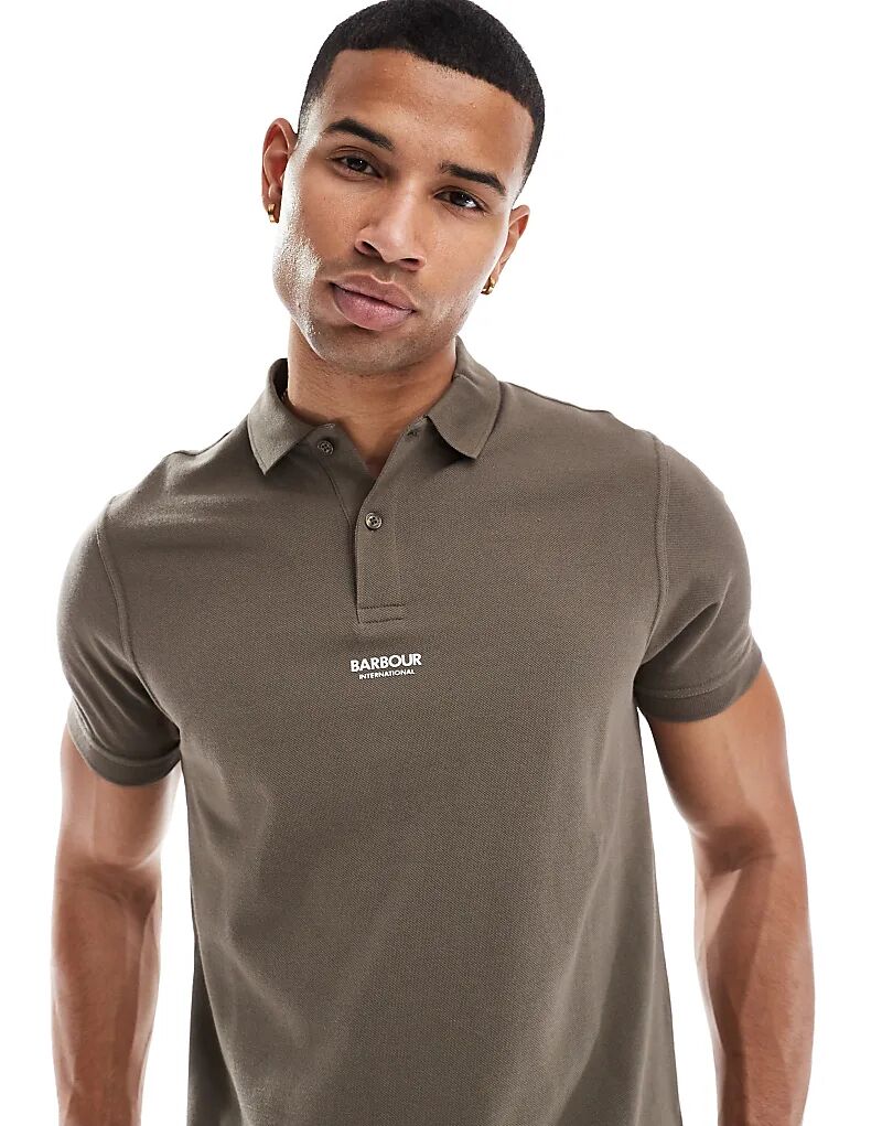 

Рубашка поло Formula коричневого цвета Barbour International
