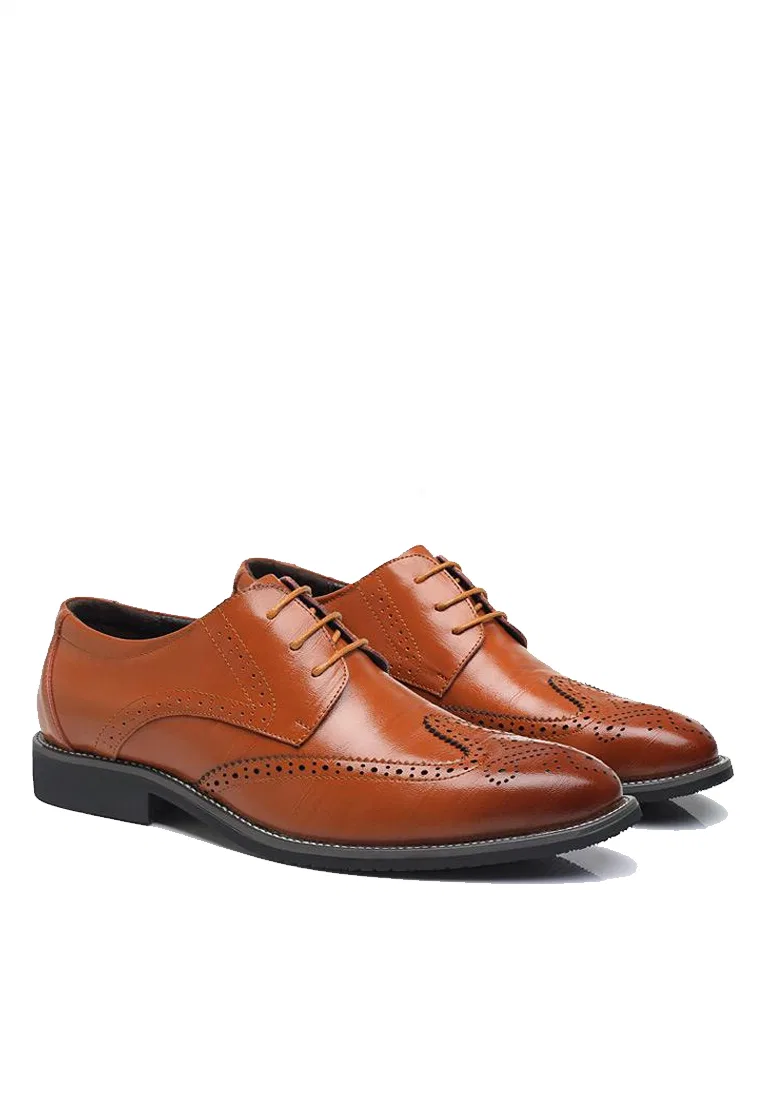 Туфли оксфордские классические, кожа, модель MC7196 Twenty Eight Shoes, светло-коричневый — фото 2