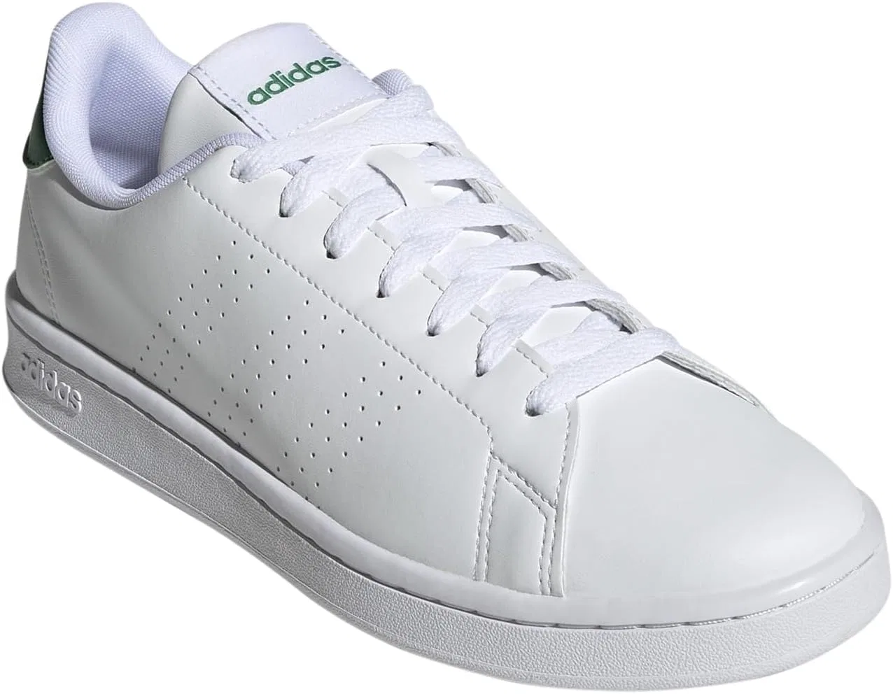 Теннисные кроссовки Adidas Unisex Advantage, Ftwr White Real Pink Ftwr White — фото 4