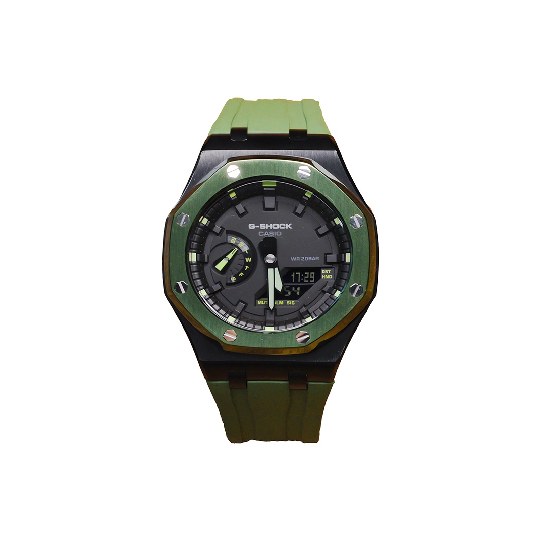 

CASIO Часы Men Liquid Crystal/Analog Dual Display Series Black Watch, Hulk
