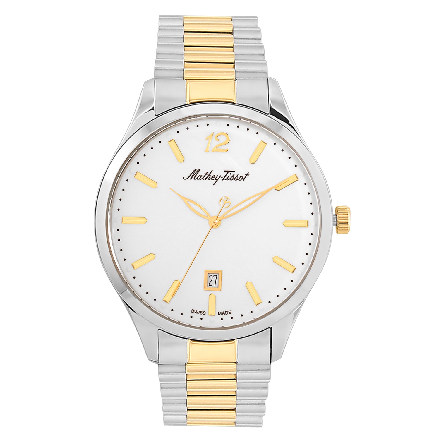 

Мужские часы Mathey Tissot с белым циферблатом