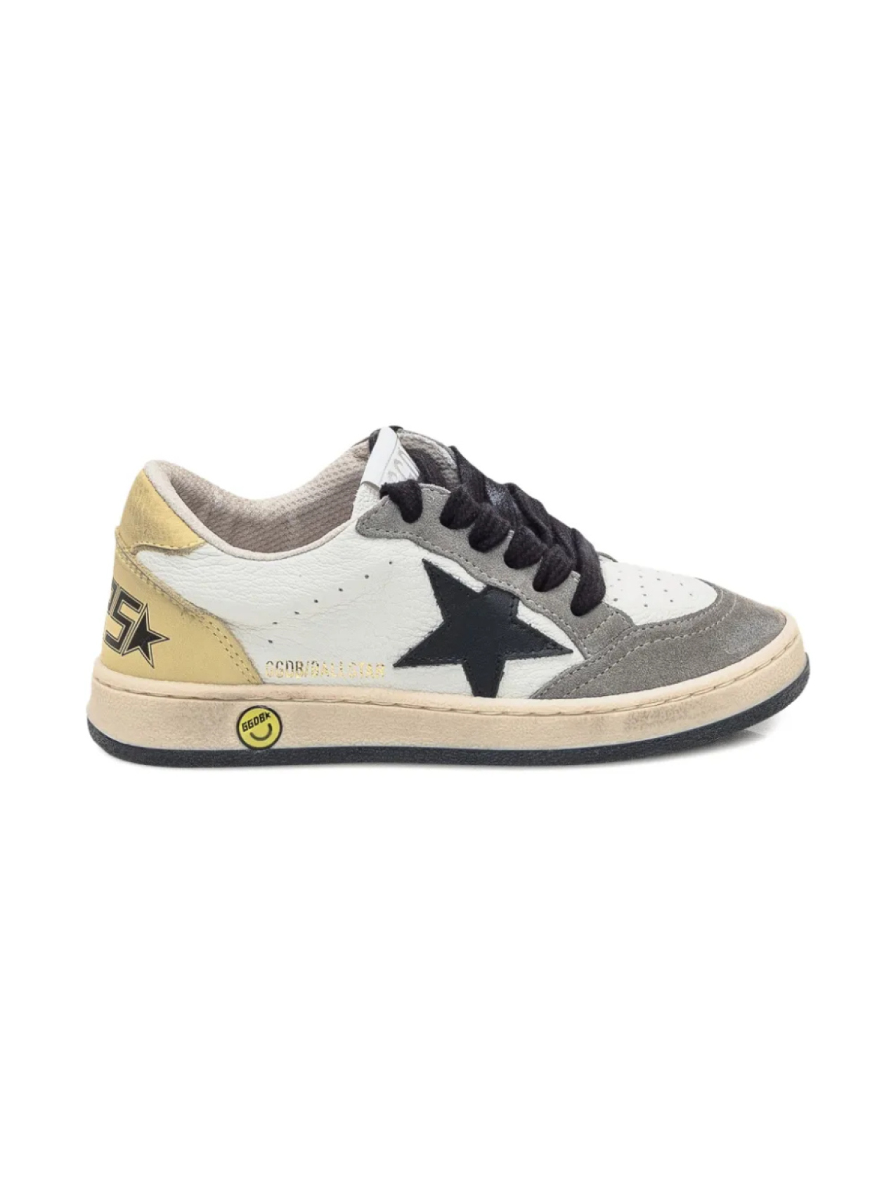 

Кроссовки Golden Goose Kids Ballstar из кожи, серый