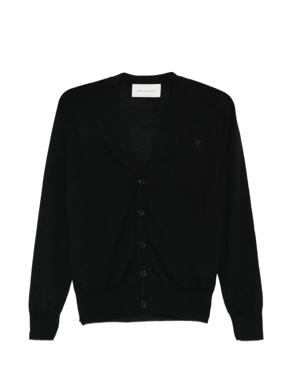 

Кардиган с V-образным вырезом на пуговицах Ami Paris, черный