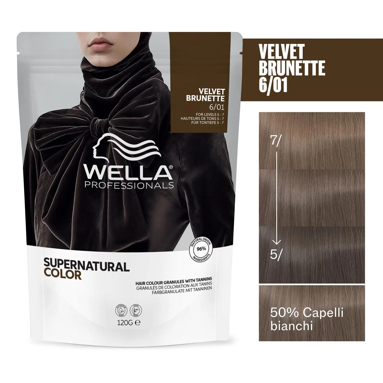 Профессиональная краска для волос «Supernatural Color 6/01 Velvet Brunette» от Wella Wella — фото 2