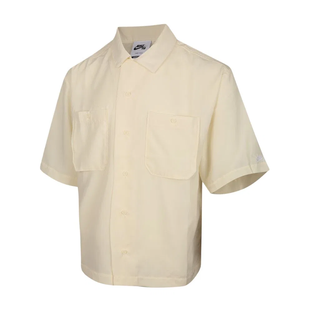 Рубашка SB Shirts мужская, бежевая, отложной воротник, умеренная Nike, Beige