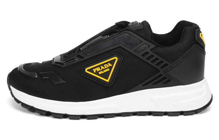 Кроссовки PRADA Prax 01 'Black Yellow', черный