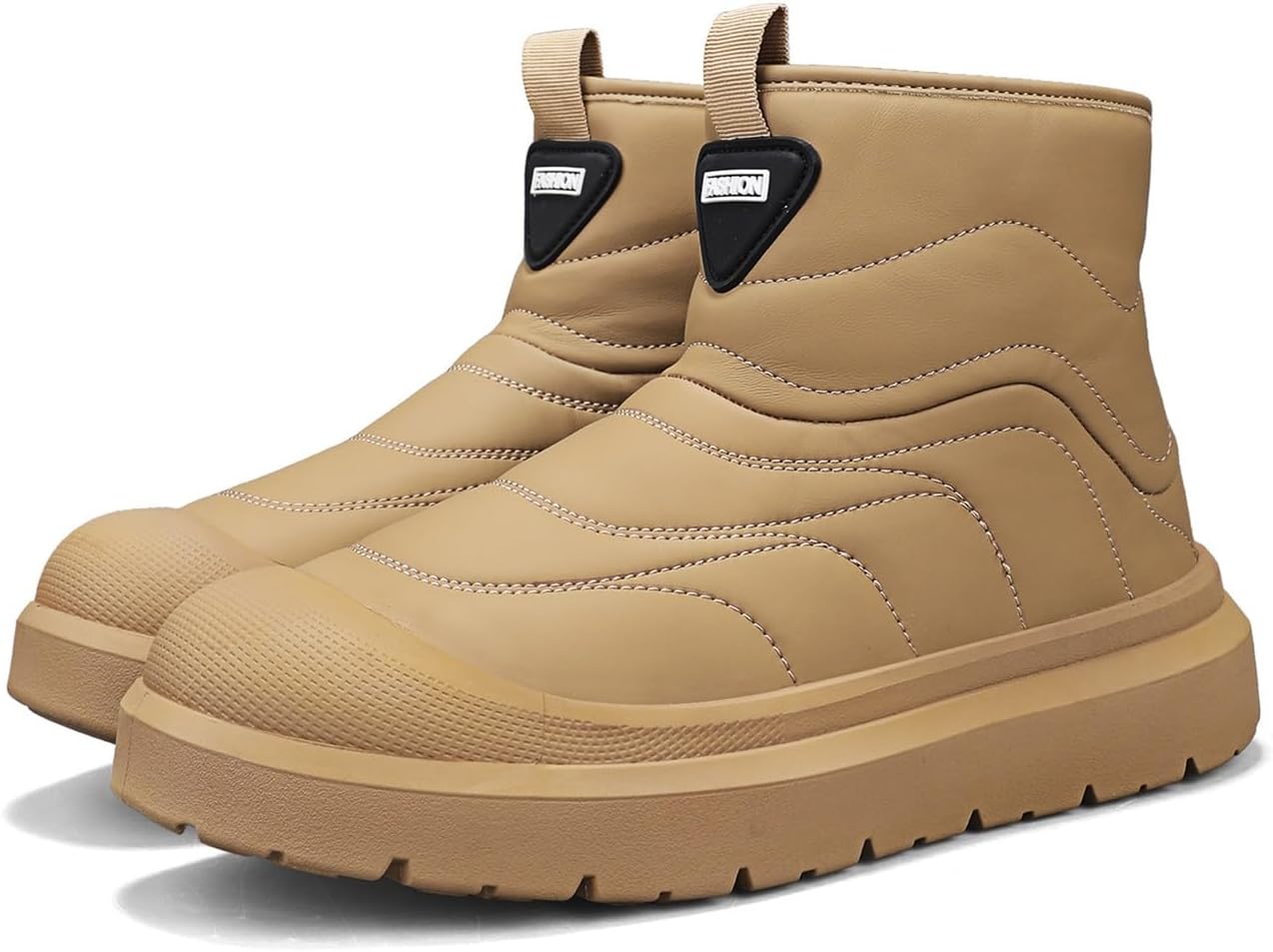 

Зимние снежные ботинки, стеганые ботильоны, водонепроницаемые слипоны, доступны в белом, хаки и черном цветах Generic