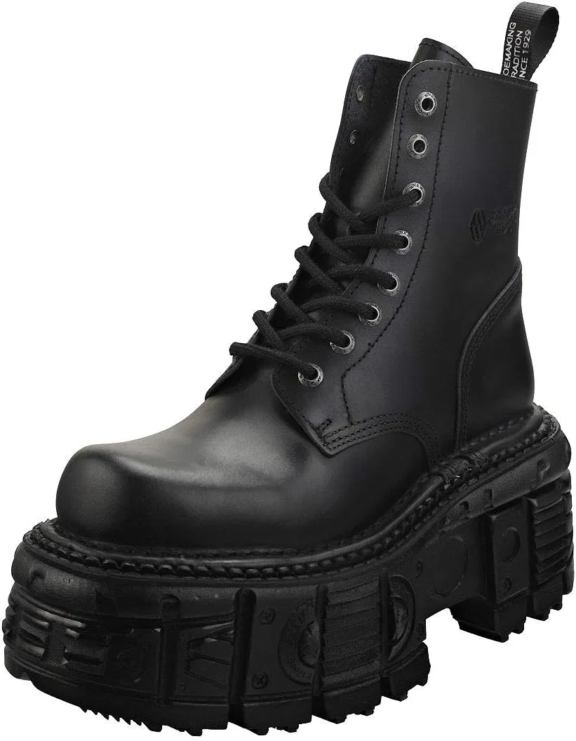 Ботинки на платформе New Rock Metallic M-mili084n-s5 унисекс, Black