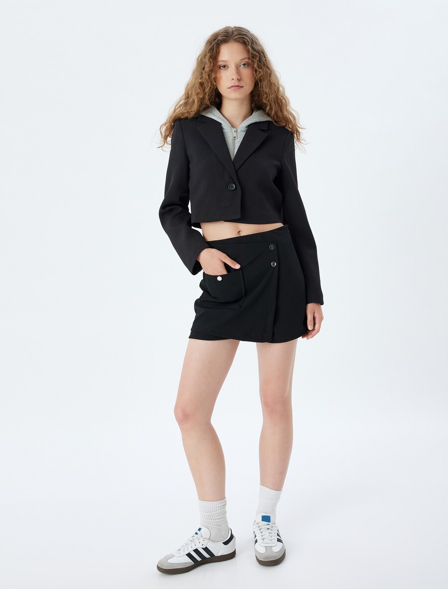 

Мини юбка Koton, Black