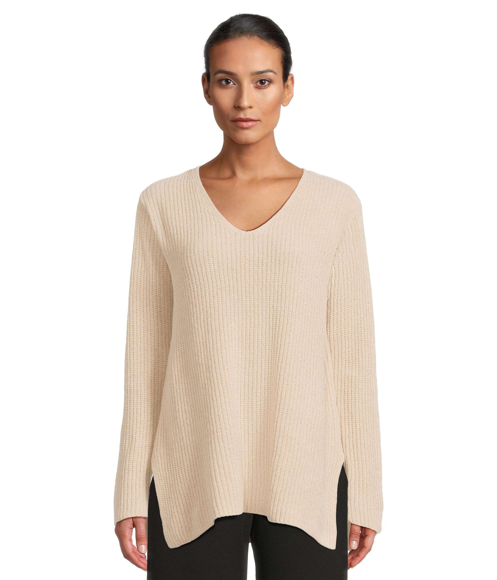 

Свитер Eileen Fisher V-Neck Sweater, AlmondSee Less