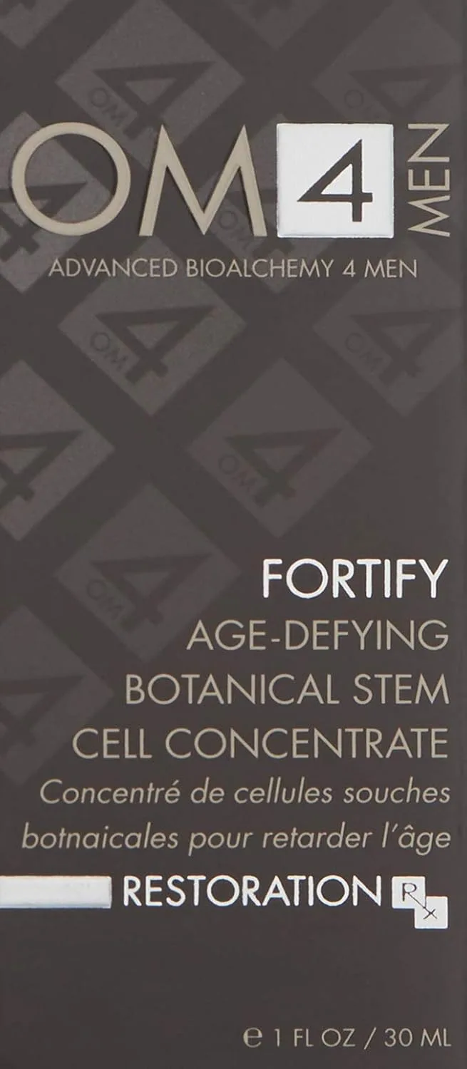 Сыворотка Organic Male — OM4 Fortify: омолаживающий концентрат растительных стволовых клеток - нежирное , глубоко — фото 2