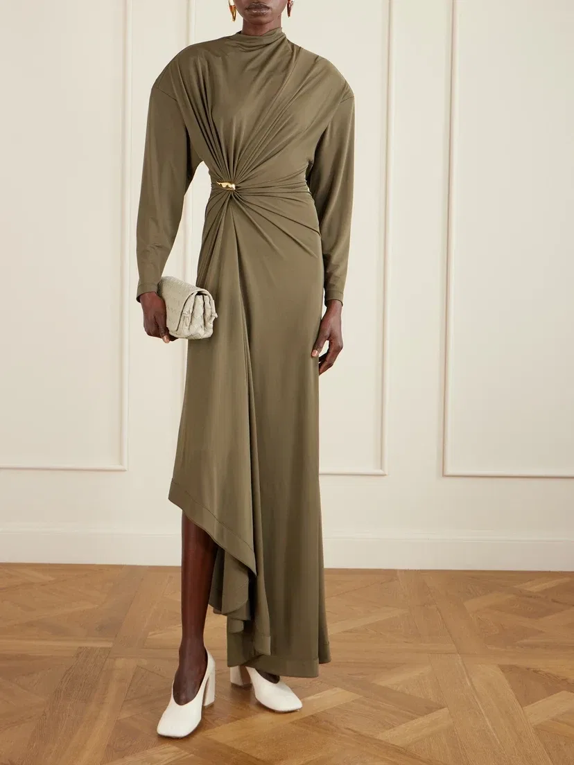 Кожаная сумка через плечо Notturno Intrecciato BOTTEGA VENETA, бежевый — фото 3