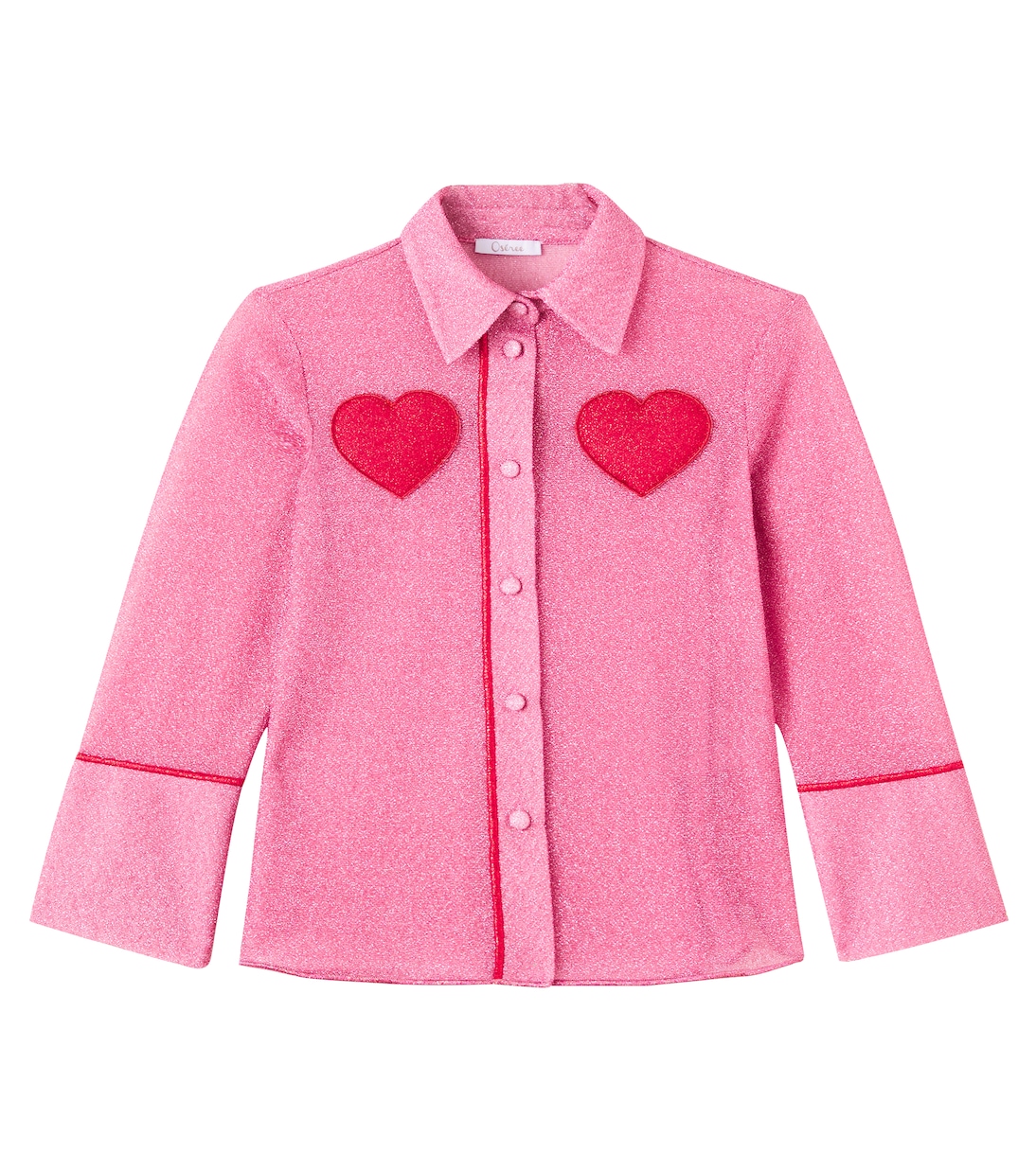 

Рубашка с аппликацией Lumière Oséree Kids, Pink/Red Lurex