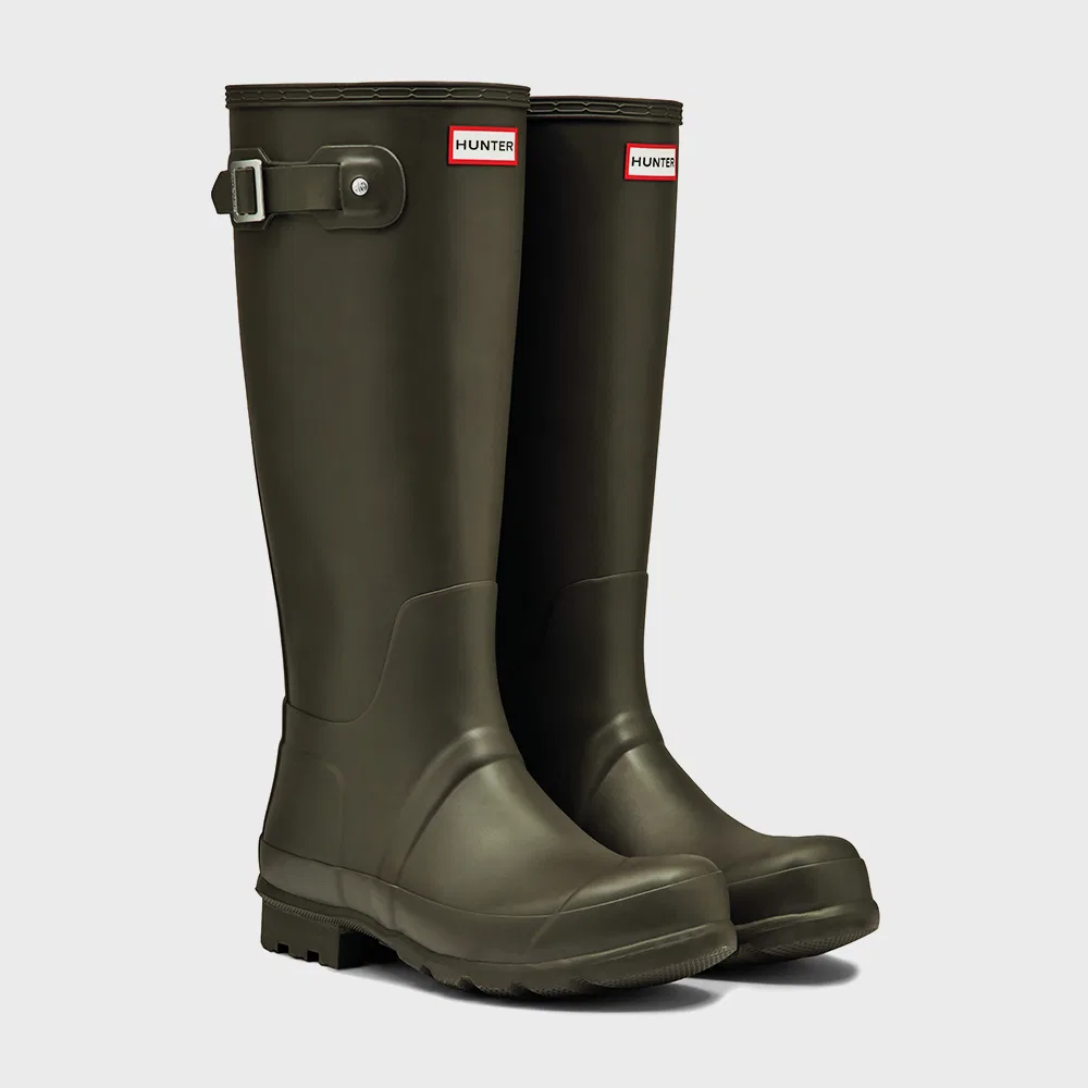 Мужские высокие резиновые сапоги Original Tall, цвет Dark Olive, от Hunter