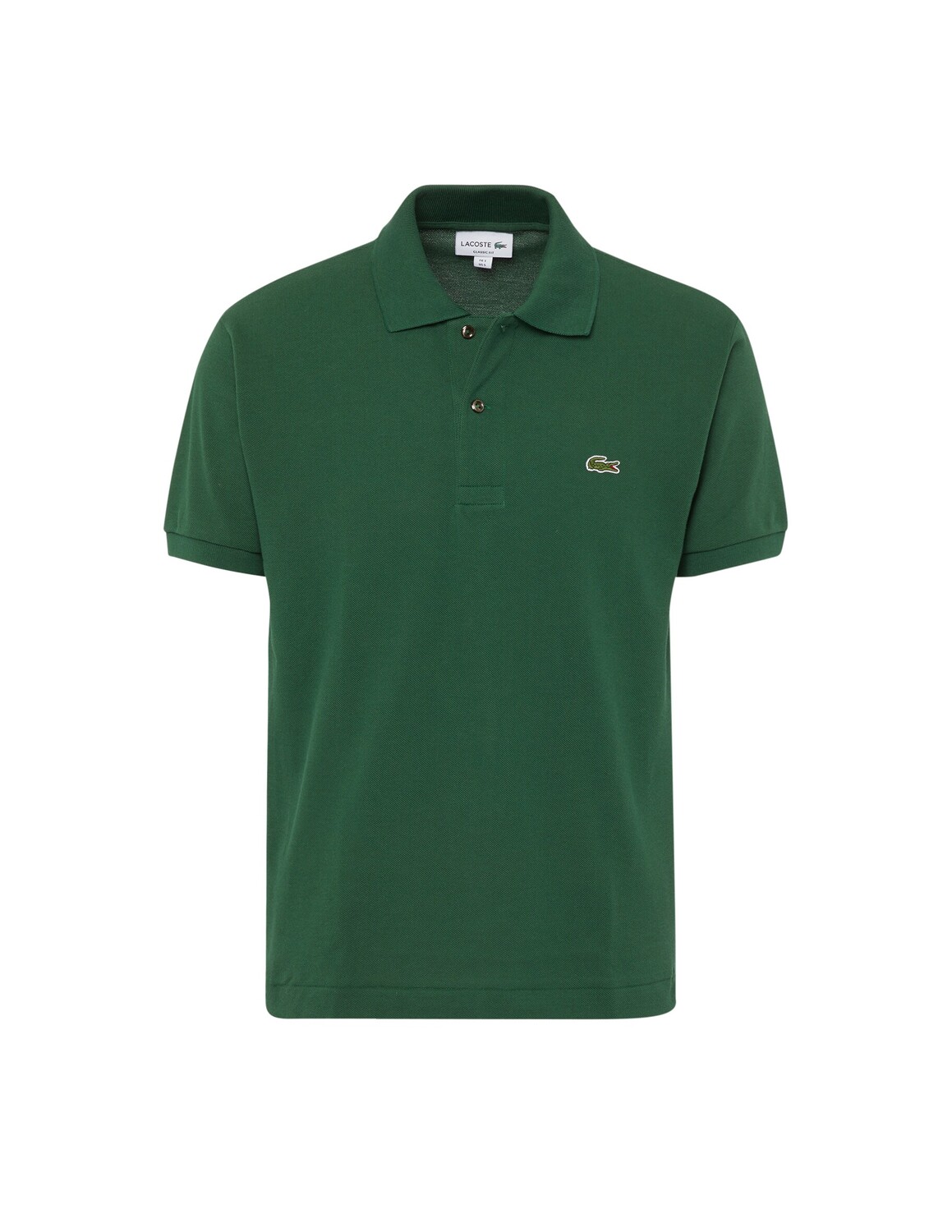 Поло Lacoste Verde, классический крой, 100% хлопок — фото 4