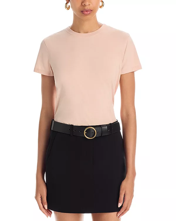 

Облегающая футболка с круглым вырезом Frame, розовый