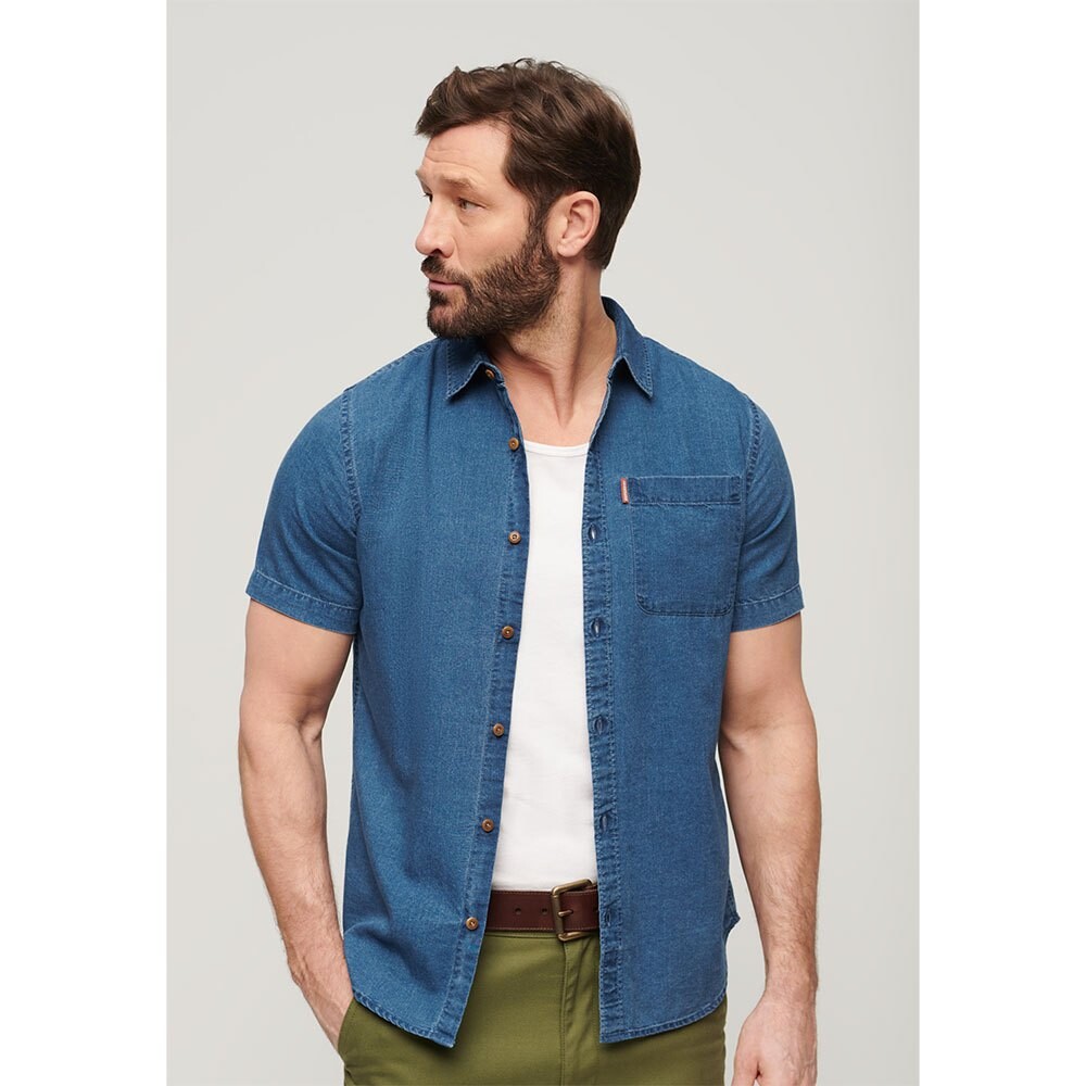 

Рубашка Superdry Vintage Loom, синий