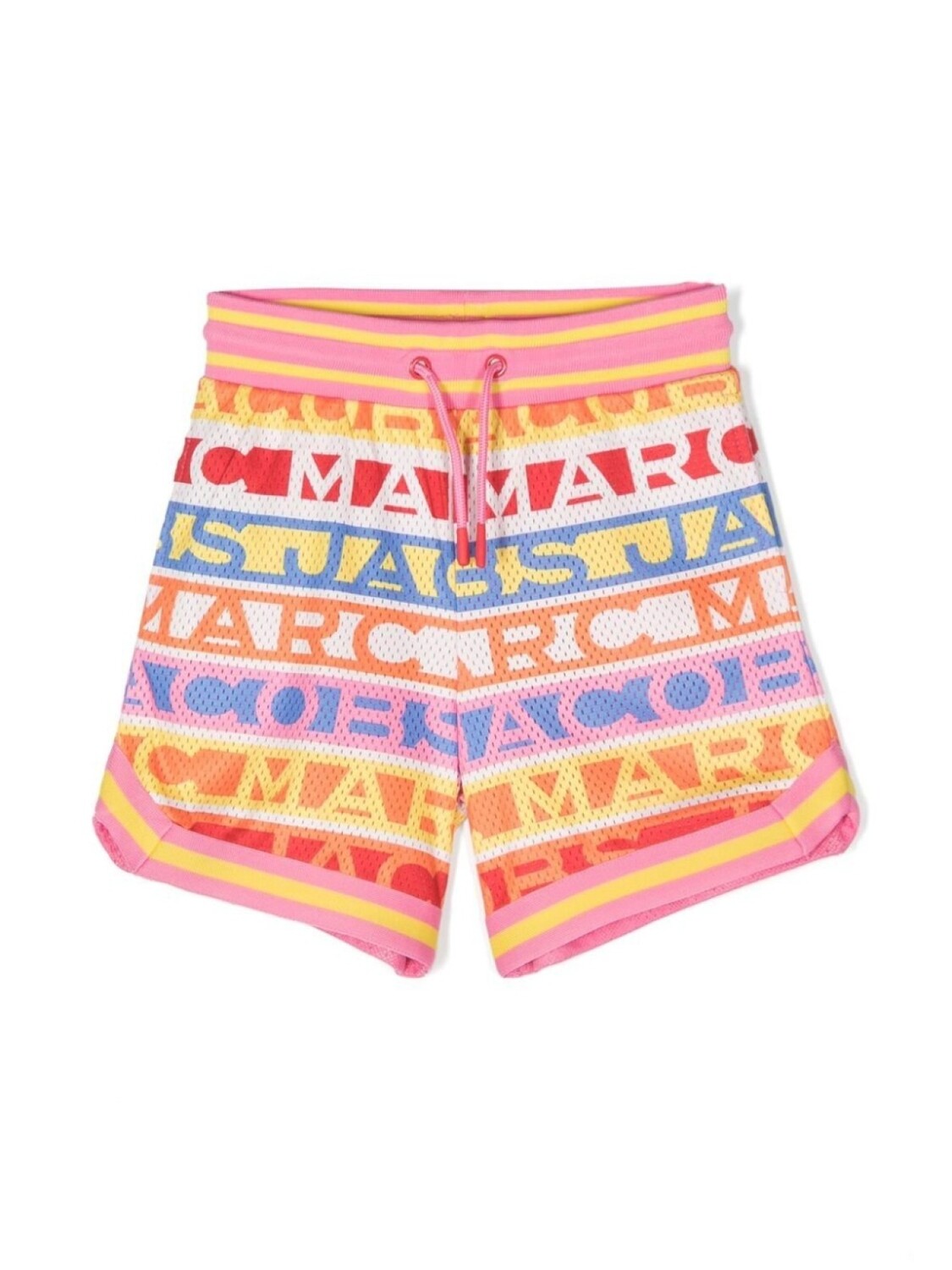 

Marc Jacobs Kids шорты в полоску с логотипом, розовый