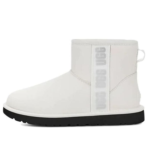 Ботинки UGG с логотипом сбоку, белый